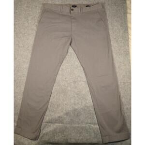 J. Crew Flex Mens Gray Performance Slim Fit Chinos Pants 36x32 (actual 36x31)